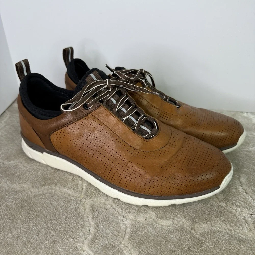 Johnston & Murphy XC4 Mens Leather Casual Dress Shoes‎ Brown 25-2964 Size 11.5M